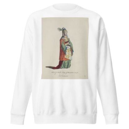 Habit of a noble lady of Alexandria in 1581. Dame de Alexandrie. by Charles Grignion Sweatshirt
