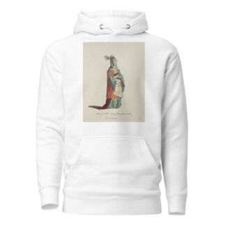 Habit of a noble lady of Alexandria in 1581. Dame de Alexandrie. by Charles Grignion Hoodie