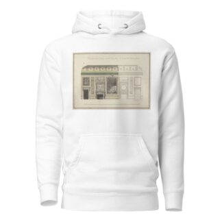 Headfort House, Ireland: Elevation of the Eating Parlor by Robert Adam Hoodie