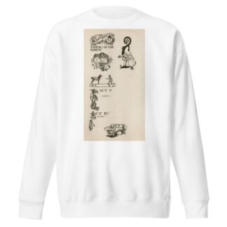 Taming of the shrew; Headings by Byam Shaw Sweatshirt