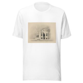 A Gothic Church by Moonlight by Mary Altha Nims T-Shirt