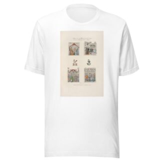 Sujets tirés d’un manuscrit du XIVe. siècle qui traite d’établissemens civils et religieux. by Nicolas Xavier Willemin T-Shirt