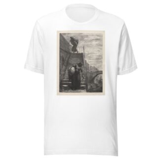 Washerwomen Descending a Quai Staircase by Alexandre Lunois T-Shirt