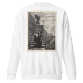 Washerwomen Descending a Quai Staircase by Alexandre Lunois Sweatshirt