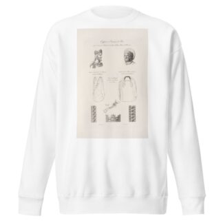Coiffures et ornemens de rois, qui se soient au portail de l’église de Notre-Dame de Chartres. by Nicolas Xavier Willemin Sweatshirt