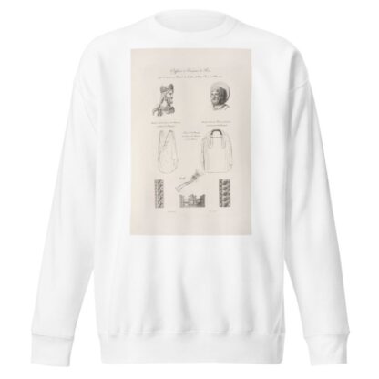 Coiffures et ornemens de rois, qui se soient au portail de l’église de Notre-Dame de Chartres. by Nicolas Xavier Willemin Sweatshirt