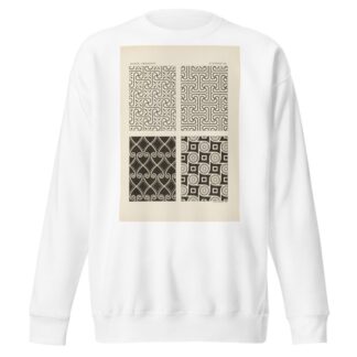 Outlines of ornament in the leading styles Pl.18 by George Ashdown Audsley Sweatshirt