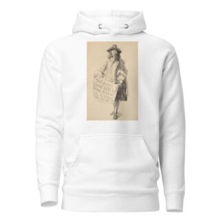 Man in seventeenth-century dress holding a scroll; With every Good Wish from M. G. and E. A. Abbey for 1911 by Edwin Austin Abbey Hoodie