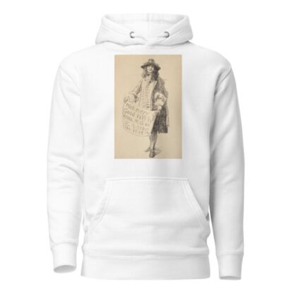 Man in seventeenth-century dress holding a scroll; With every Good Wish from M. G. and E. A. Abbey for 1911 by Edwin Austin Abbey Hoodie