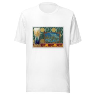 Crevettes, support en bronze pour un vase. Martin-pêcheur et poissons, jardinière bronze et émail cloisonné. by Maurice Pillard Verneuil T-Shirt