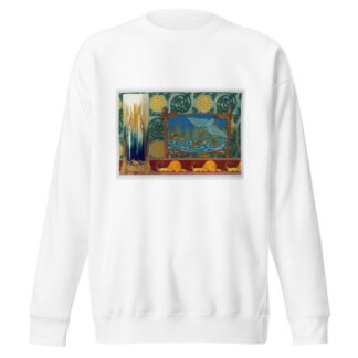 Crevettes, support en bronze pour un vase. Martin-pêcheur et poissons, jardinière bronze et émail cloisonné. by Maurice Pillard Verneuil Sweatshirt