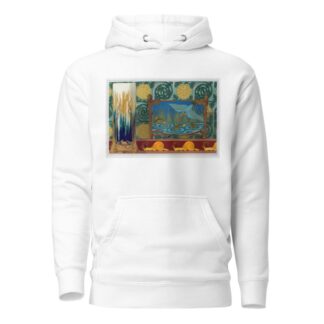 Crevettes, support en bronze pour un vase. Martin-pêcheur et poissons, jardinière bronze et émail cloisonné. by Maurice Pillard Verneuil Hoodie