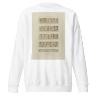 Alphabets: numerals, and devices of the middle ages Pl.28 by Henry Shaw Sweatshirt