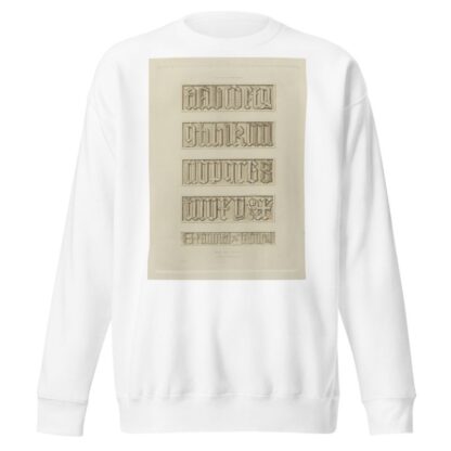 Alphabets: numerals, and devices of the middle ages Pl.28 by Henry Shaw Sweatshirt