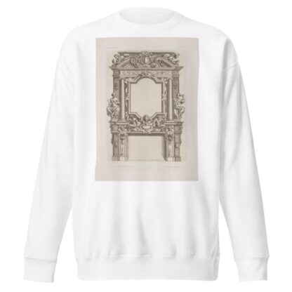 Design for chimney piece with allegorical female figures on either side of mantelpiece by André-Charles Boulle Sweatshirt