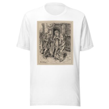 Macduff at the gate by Bernard Partridge T-Shirt