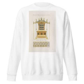 Trône extrait d’un manuscrit du commencement du XVIe. siècle. by Nicolas Xavier Willemin Sweatshirt