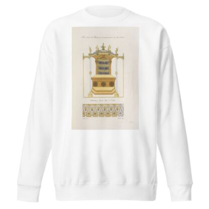 Trône extrait d’un manuscrit du commencement du XVIe. siècle. by Nicolas Xavier Willemin Sweatshirt