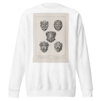 Masques de coquillages et de rocailles by François Chauveau Sweatshirt