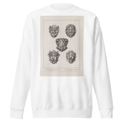 Masques de coquillages et de rocailles by François Chauveau Sweatshirt