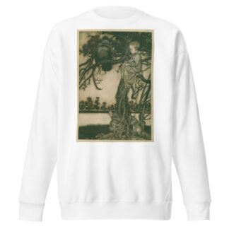 Put his strange case before old Solomon Caw by Arthur Rackham Sweatshirt