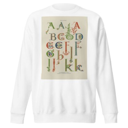 Alphabets: numerals, and devices of the middle ages Pl.04 by Henry Shaw Sweatshirt