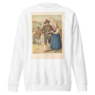 Deutsche Volkstrachten Pl.75 by Albert Kretschmer Sweatshirt