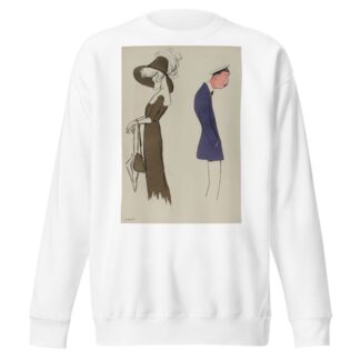 un homme et une femme by Georges Goursat (Sem) Sweatshirt