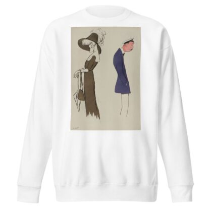 un homme et une femme by Georges Goursat (Sem) Sweatshirt