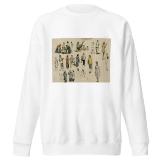 Figurenstudien von Chinesen by Joseph Selleny Sweatshirt