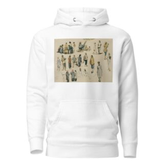 Figurenstudien von Chinesen by Joseph Selleny Hoodie