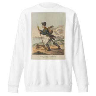 Head runner of runaways, from Leipzig Fair by Thomas Rowlandson Sweatshirt