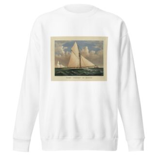 Yacht ‘Puritan’ of Boston by Currier & Ives. Sweatshirt
