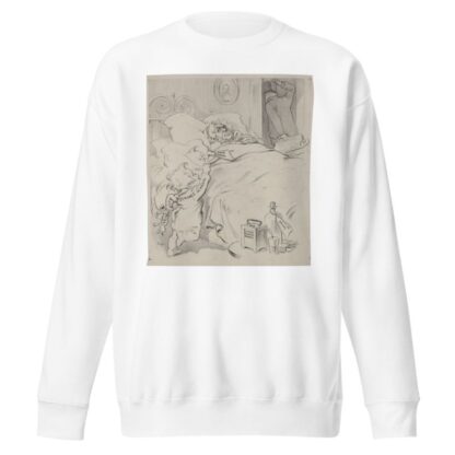 Two toddlers, ‘Life Insurance Scandal’ and ‘Rail Road Scandal,’ climb into bed with ‘Corporate Corruption’ by Joseph Ferdinand Keppler Sweatshirt