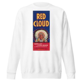 Red Cloud Citrus Label by Anonymous Sweatshirt