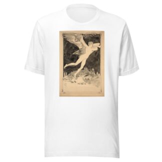 La Renommée survolant Paris by Félix Bracquemond T-Shirt