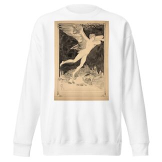 La Renommée survolant Paris by Félix Bracquemond Sweatshirt