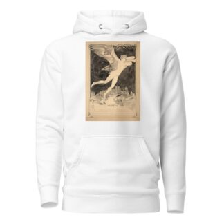 La Renommée survolant Paris by Félix Bracquemond Hoodie