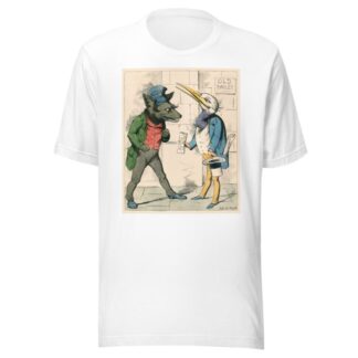 The Wolf And The Crane by Charles Henry Bennett T-Shirt