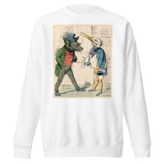 The Wolf And The Crane by Charles Henry Bennett Sweatshirt