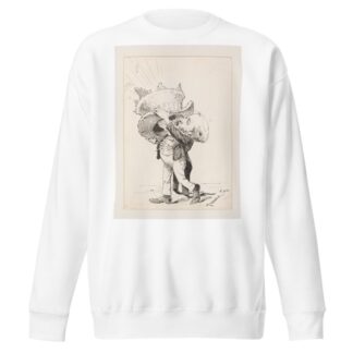 Benjamin Harrison ‘Talking Through his Hat by Udo Keppler Sweatshirt