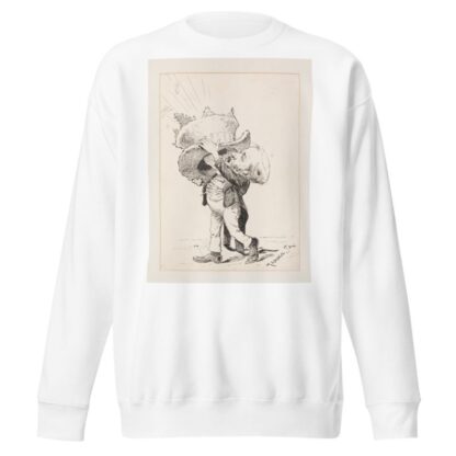 Benjamin Harrison ‘Talking Through his Hat by Udo Keppler Sweatshirt
