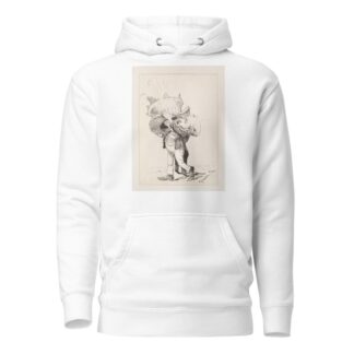 Benjamin Harrison ‘Talking Through his Hat by Udo Keppler Hoodie
