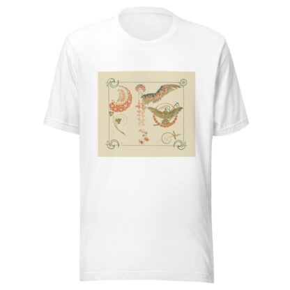 Abstract design based on flowers, angels, birds, beetles. by Alphonse Mucha T-Shirt