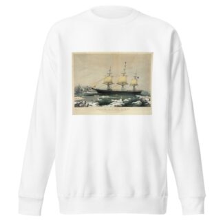 lipper ship ‘Red Jacket’; In the ice off Cape Horn, on her passage from Australia, to Liverpool, August 1854 by Currier & Ives. Sweatshirt