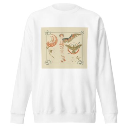 Abstract design based on flowers, angels, birds, beetles. by Alphonse Mucha Sweatshirt
