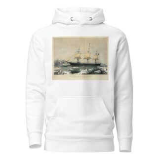 lipper ship ‘Red Jacket’; In the ice off Cape Horn, on her passage from Australia, to Liverpool, August 1854 by Currier & Ives. Hoodie