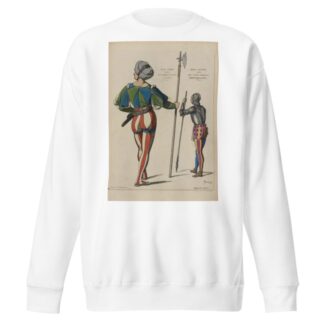 Soldat Lombard. 1503. Dap[rès] Andrea de Milan. Louvre. Soldat Venitien. 1515. D’ap[rès] Vittor Carpaccio by Raphaël Jacquemin Sweatshirt