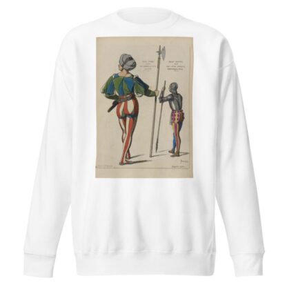 Soldat Lombard. 1503. Dap[rès] Andrea de Milan. Louvre. Soldat Venitien. 1515. D’ap[rès] Vittor Carpaccio by Raphaël Jacquemin Sweatshirt
