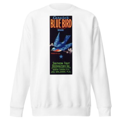 Caruso’s Blue Bird Brand Fruit Label by Anonymous Sweatshirt